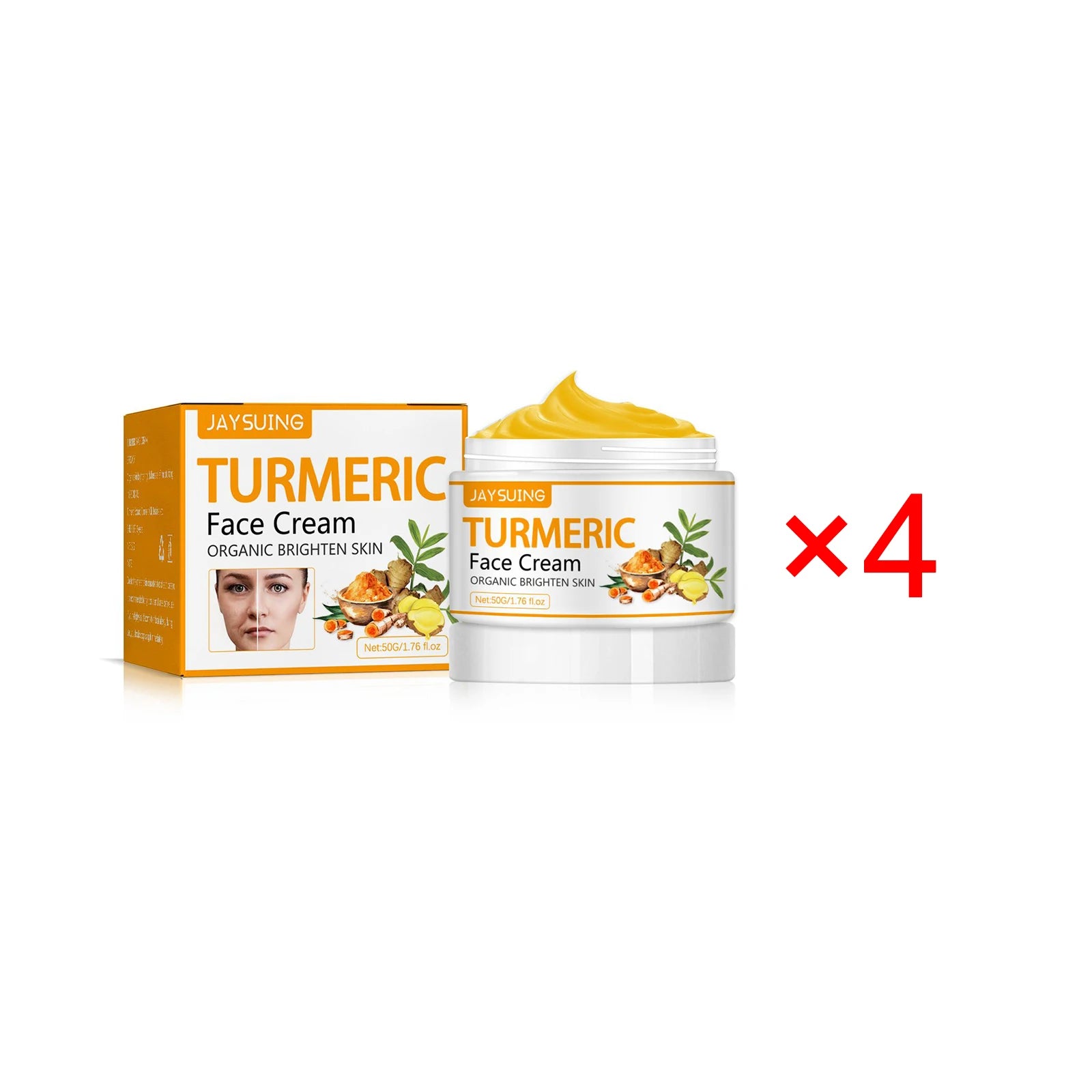 Jaysuing  Turmeric Firm Face Cream Fade Fine Lines Hydrating Oil Control Repair