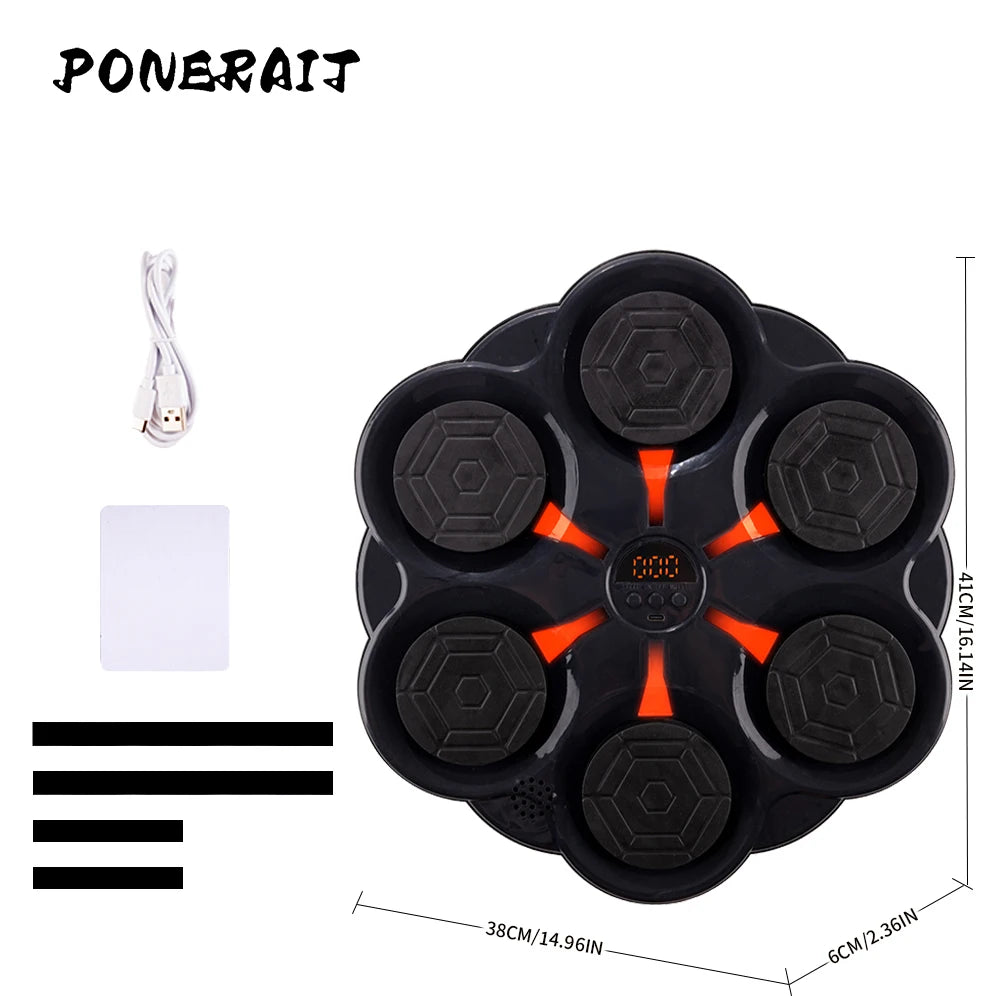 PONERAIT High Quality Adult Smart Music Electronic Beat Boxing Machine Training Includes Gloves
