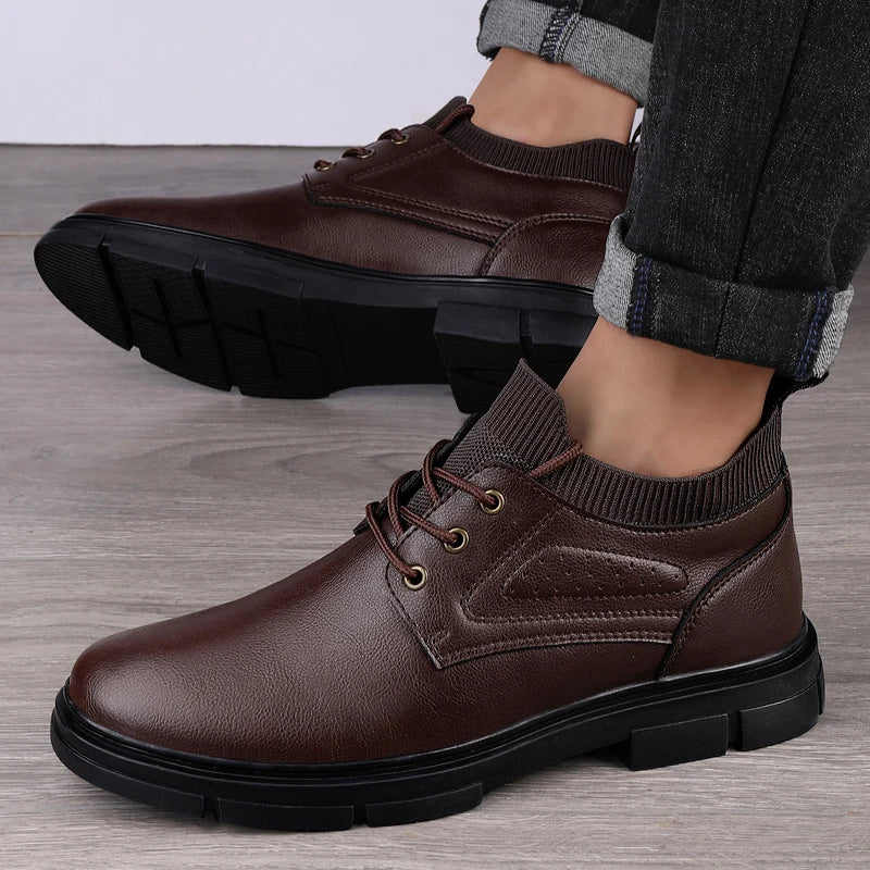Genuine Leather Boots New Fashion Men's Boats Comfortable Sports Ankle Boots