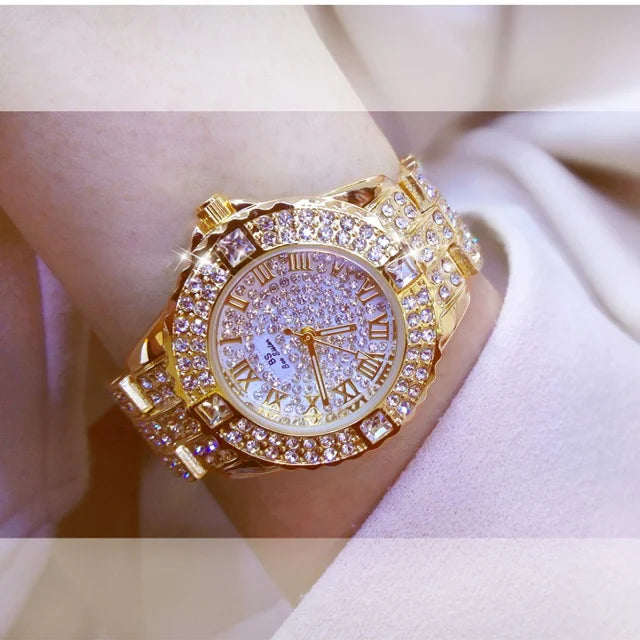 Women Watches Diamond Gold Watch Ladies Wrist Watches Luxury Brand