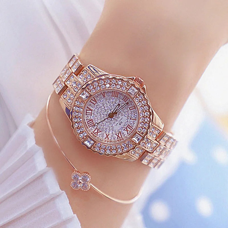 Women Watches Diamond Gold Watch Ladies Wrist Watches Luxury Brand