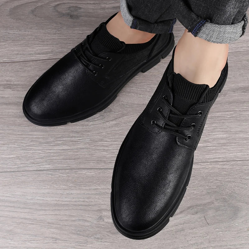 Genuine Leather Boots New Fashion Men's Boats Comfortable Sports Ankle Boots