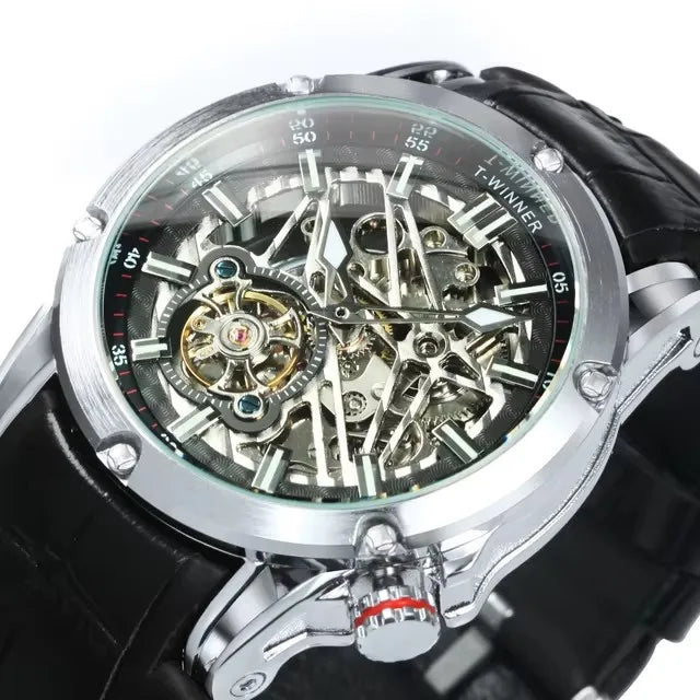 Automatic Movement Mechanical Watches Men Stainless Steel Luxury Sports