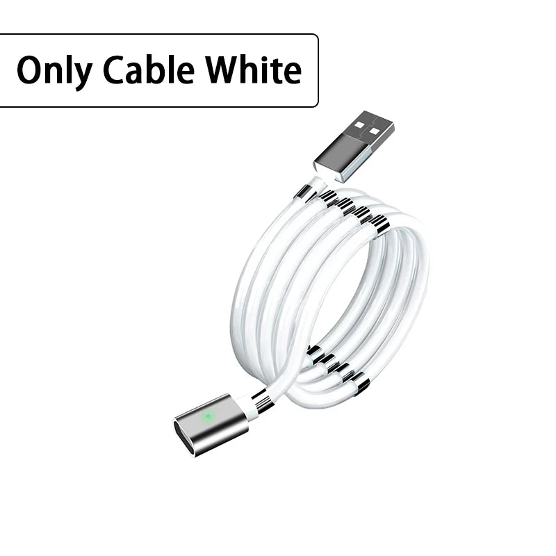 Magic Rope Magnetic Cable Storage Magnet QC3.0 Fast Charging Micro USB