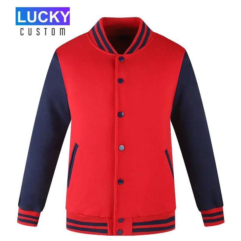 Men's Long Sleeve Jacket College Style Warm and Comfortable
