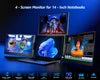 Triple Screen Laptop Monitor 4-Display Extender with USB Interface