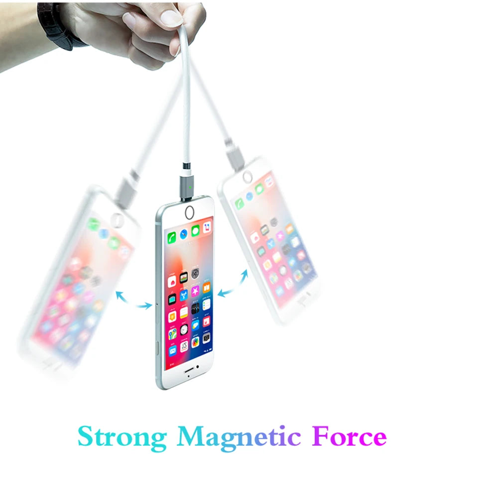 Magic Rope Magnetic Cable Storage Magnet QC3.0 Fast Charging Micro USB