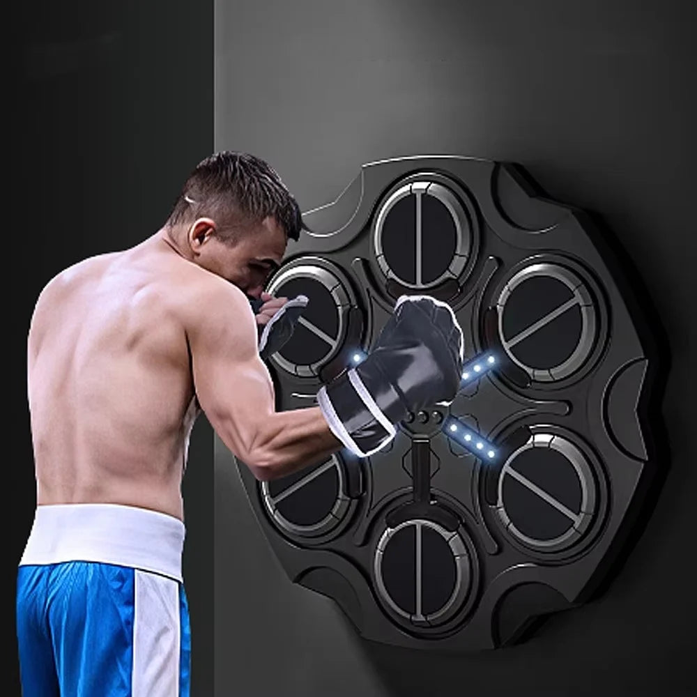 Smart Boxing Machine, Home Music Wall Target Trainer with Gloves