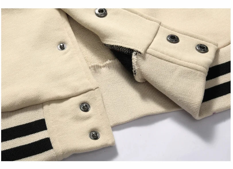 Men's Long Sleeve Jacket College Style Warm and Comfortable