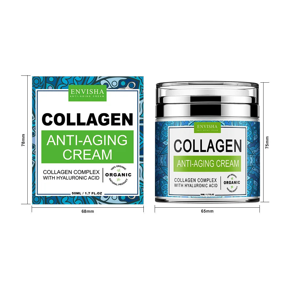 Face Cream Collagen Hyaluronic Acid Skin Care Anti-Wrinkle Moisturizing Anti-Aging