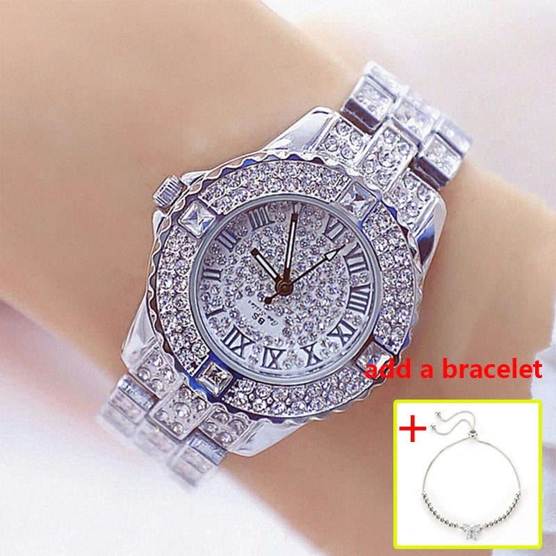 Women Watches Diamond Gold Watch Ladies Wrist Watches Luxury Brand