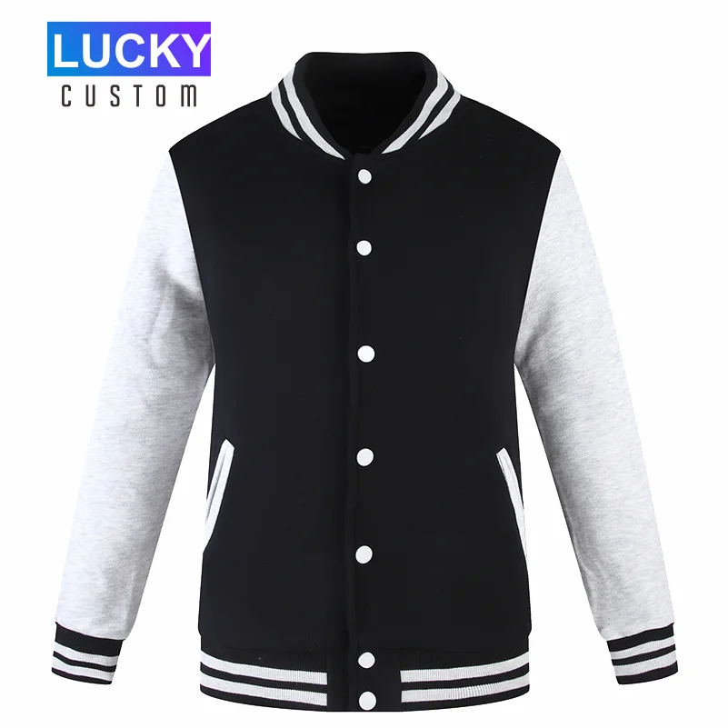 Men's Long Sleeve Jacket College Style Warm and Comfortable