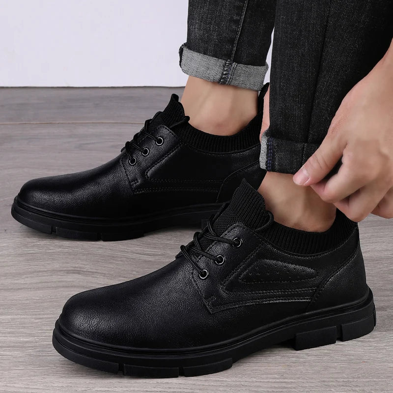 Genuine Leather Boots New Fashion Men's Boats Comfortable Sports Ankle Boots