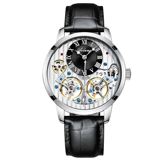 AILANG Top Brand Luxury Watch Men Automatic Luminous Black Clock Men