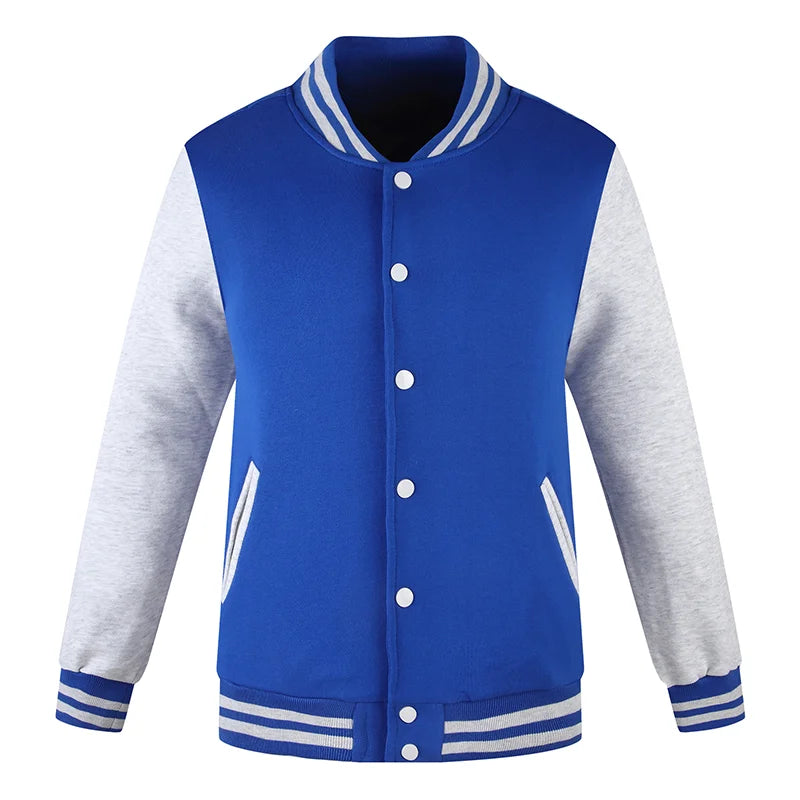 Men's Long Sleeve Jacket College Style Warm and Comfortable
