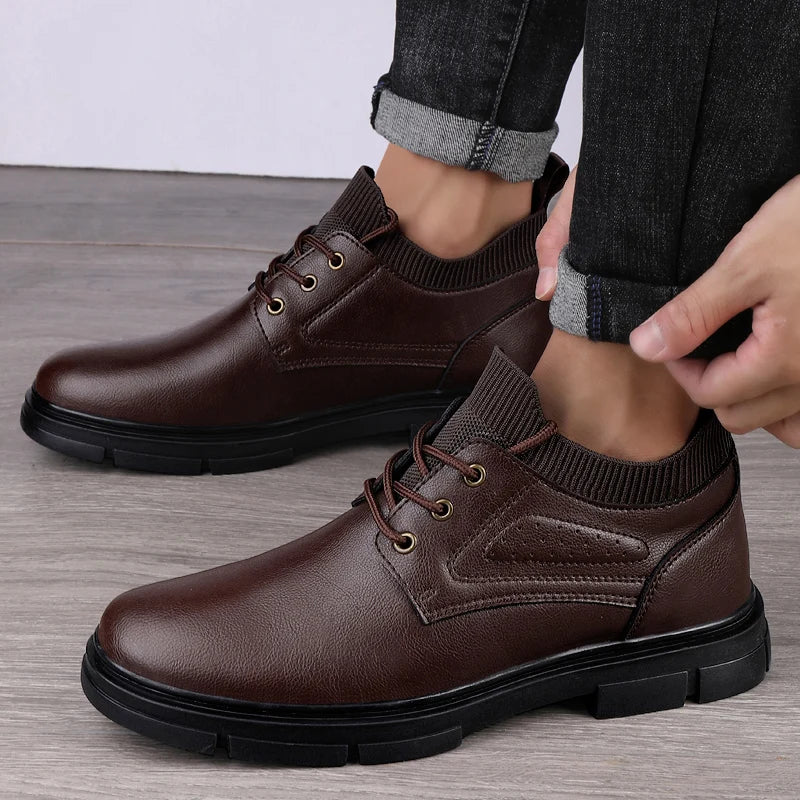 Genuine Leather Boots New Fashion Men's Boats Comfortable Sports Ankle Boots