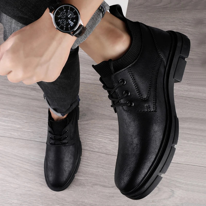 Genuine Leather Boots New Fashion Men's Boats Comfortable Sports Ankle Boots