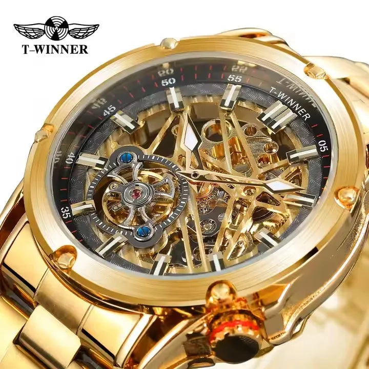 Automatic Movement Mechanical Watches Men Stainless Steel Luxury Sports