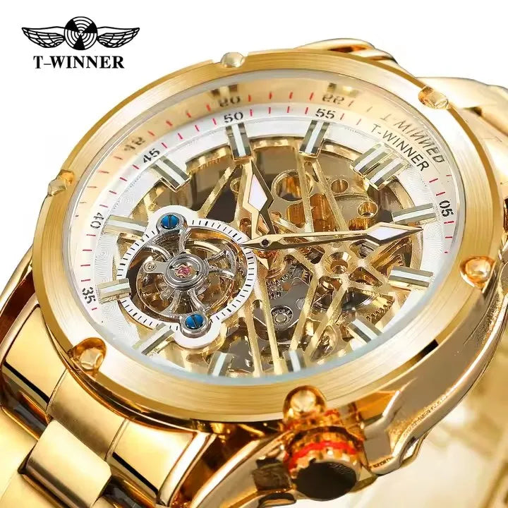 Automatic Movement Mechanical Watches Men Stainless Steel Luxury Sports