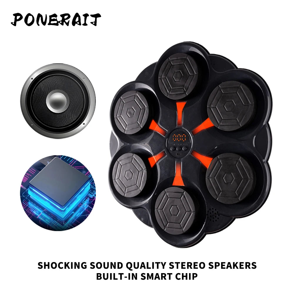 PONERAIT High Quality Adult Smart Music Electronic Beat Boxing Machine Training Includes Gloves