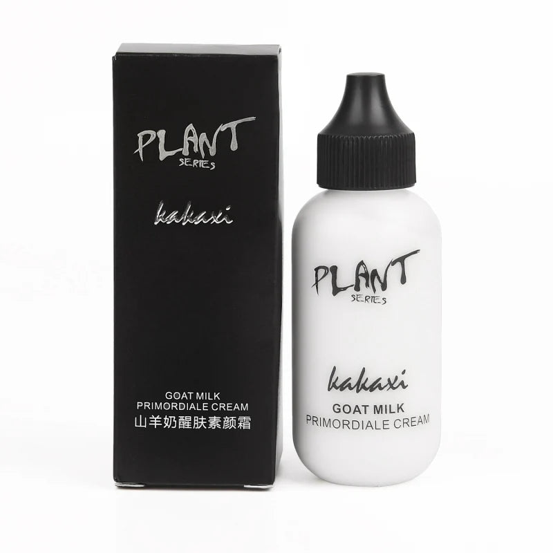Make up Lazy Face Foundation Goat Milk Cream Whitening Full Coverage Waterproof