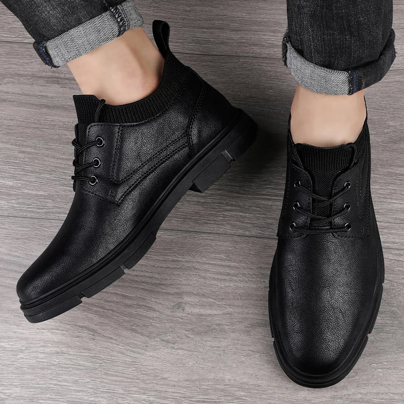 Genuine Leather Boots New Fashion Men's Boats Comfortable Sports Ankle Boots