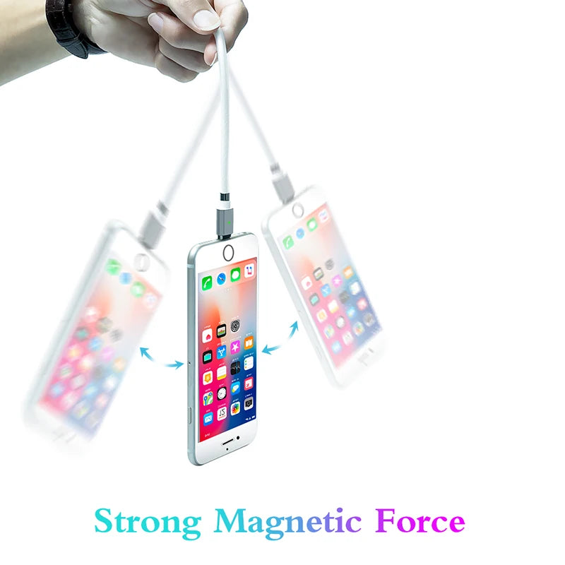 Magic Rope Magnetic Cable Storage Magnet QC3.0 Fast Charging Micro USB