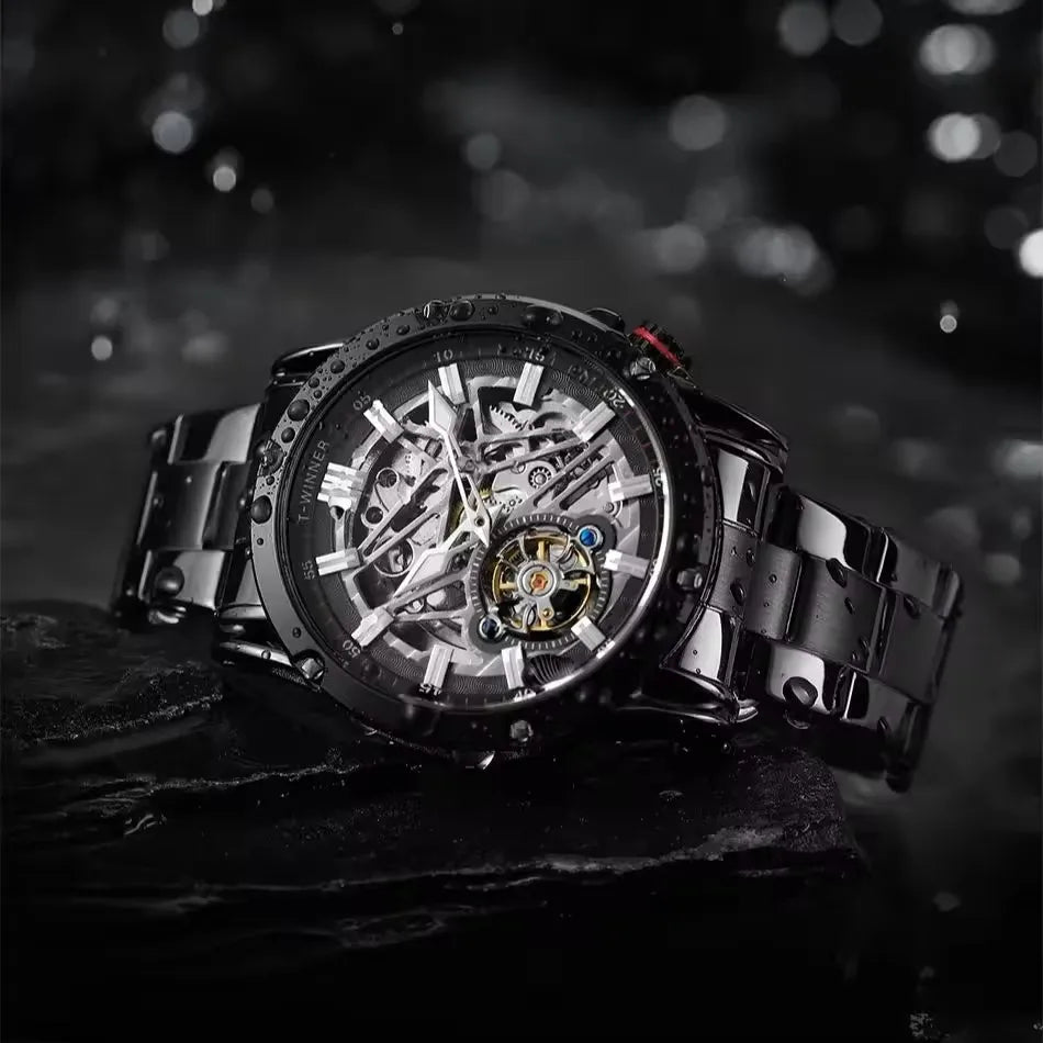 Automatic Movement Mechanical Watches Men Stainless Steel Luxury Sports