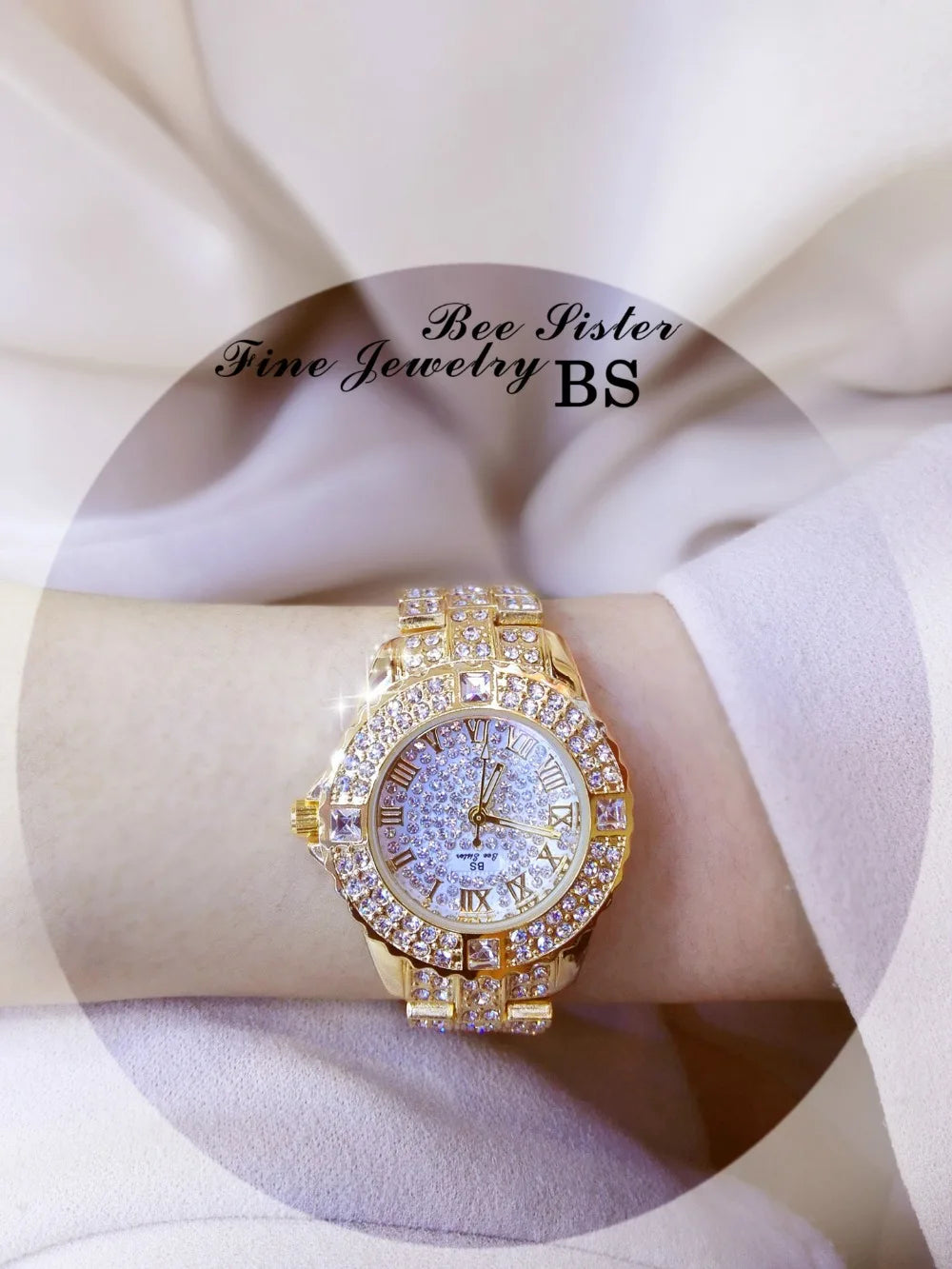 Women Watches Diamond Gold Watch Ladies Wrist Watches Luxury Brand
