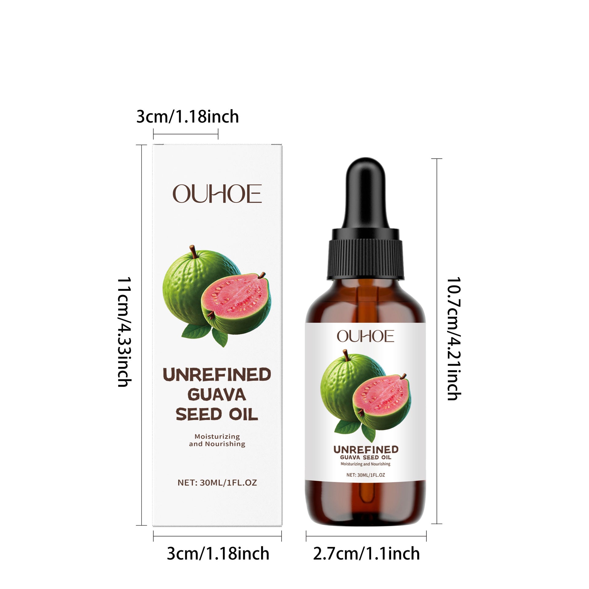 Natural Guava Seed Oil Redness Reducing Pore Minimizer Brighten Moisturizing