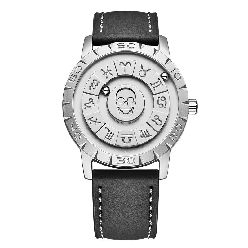 FOXOBOX Brand Luxury Scrolling  Force Quartz Wristwatch