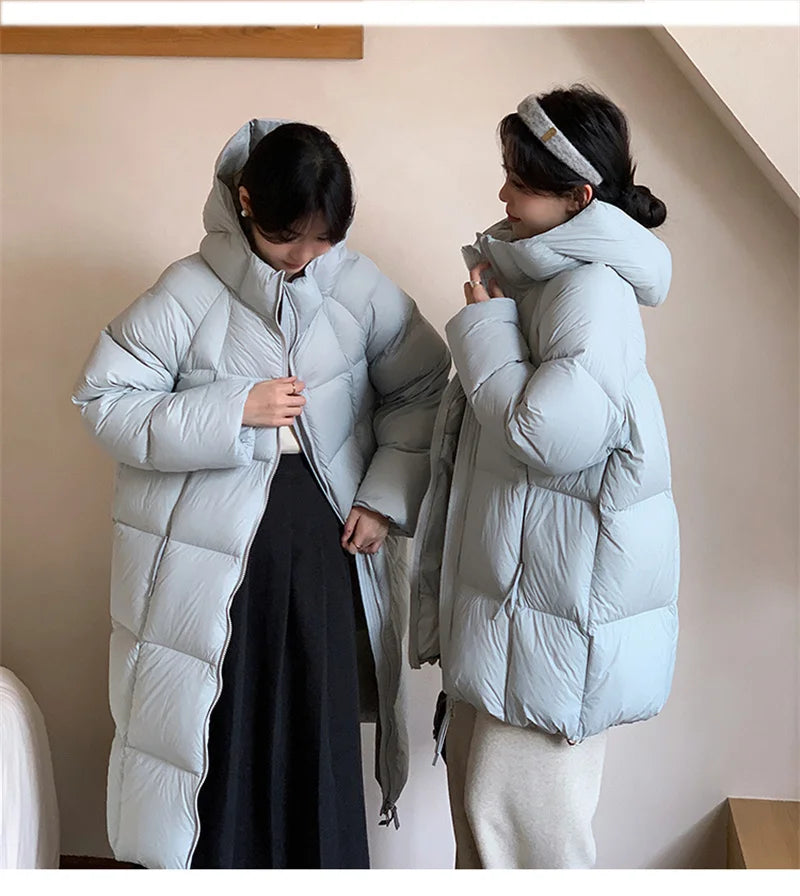ZAROY Women's Jacket Parkas Winter Cotton-padded Solid Outerwear