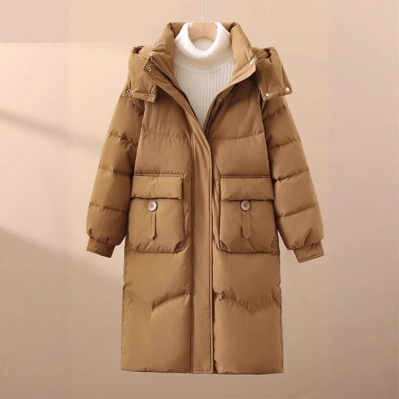 Women's Cotton Jacket Loose-Fitting Jacket Winter Thick and Warm Cotton Coat
