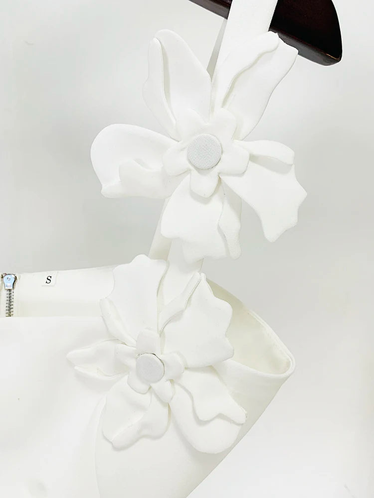HIGH STREET Newest 2024 Designer Suit set Women's Strap Spaghetti Flowers