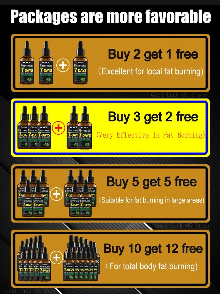 Weight Loss Oil for Fast Burning of Belly Waist Leg Fat - Quick Fat Reduction Solution