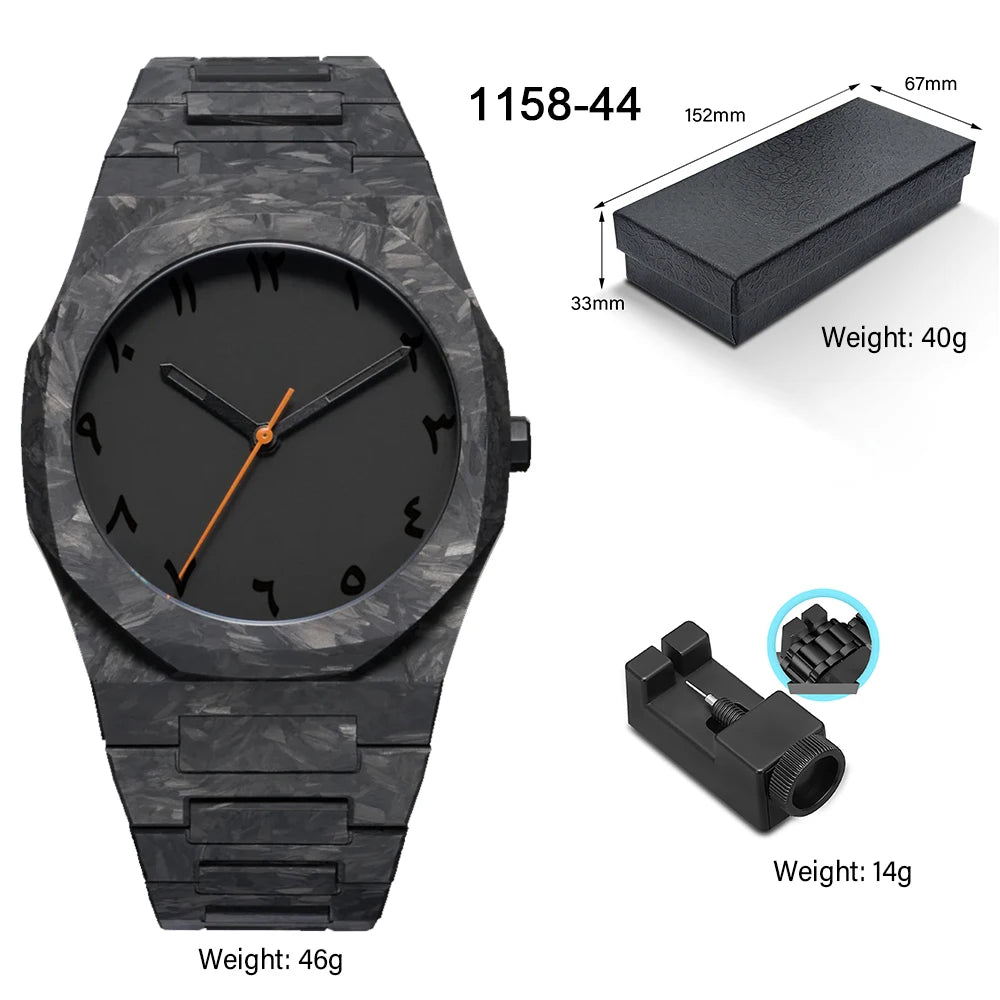 Arabic Numeral Waterproof Quartz Watch Men's Analog Mechanical Watch