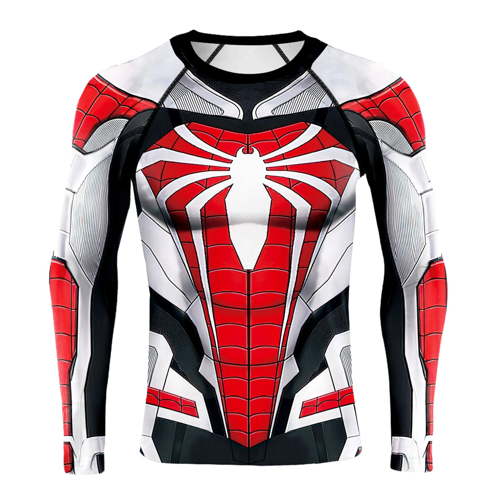 Compression Shirts for Men Long Sleeve of Avengers  Fitness Sportwear