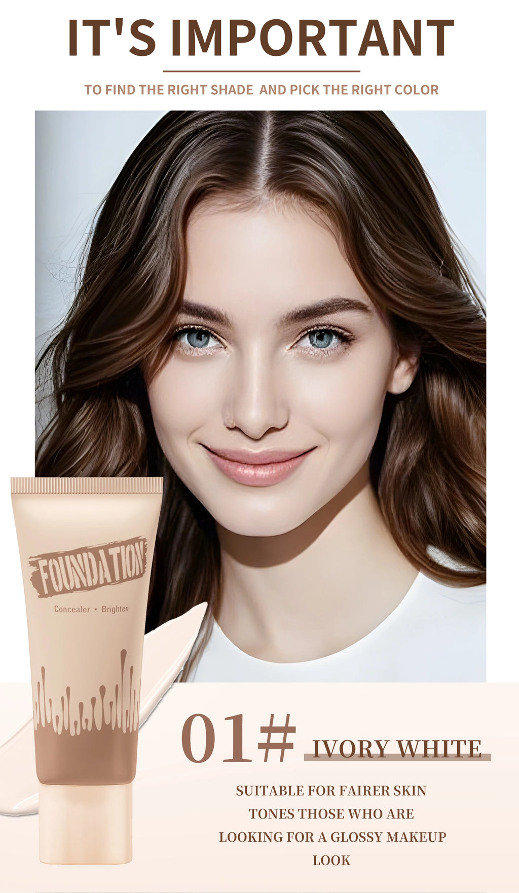 Coverage Foundation, Matte Finish Oil-control Liquid Foundation, Covering Blemishes