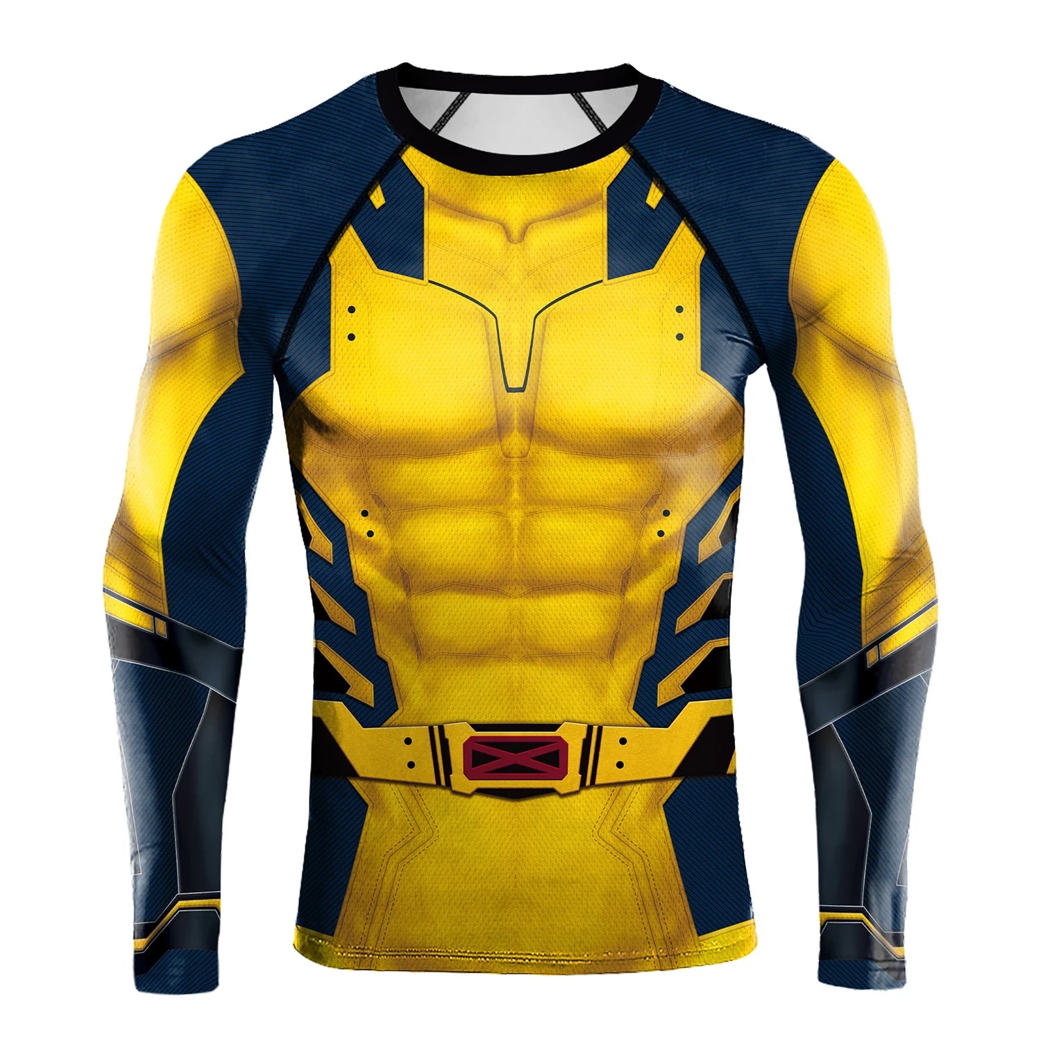 Compression Shirts for Men Long Sleeve of Avengers  Fitness Sportwear