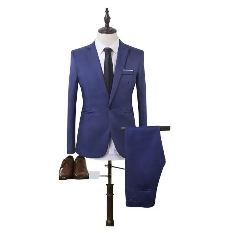 Luxury Men's Suit Business Casual Suit Two-piece