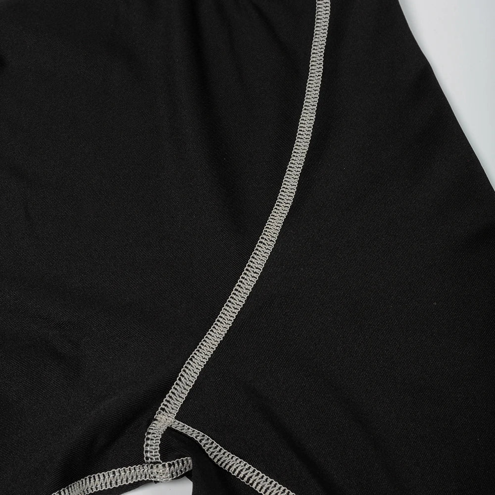 Men's Workout Compression Shirt Quick Dry Running T-shirt Turtleneck Long Sleeve