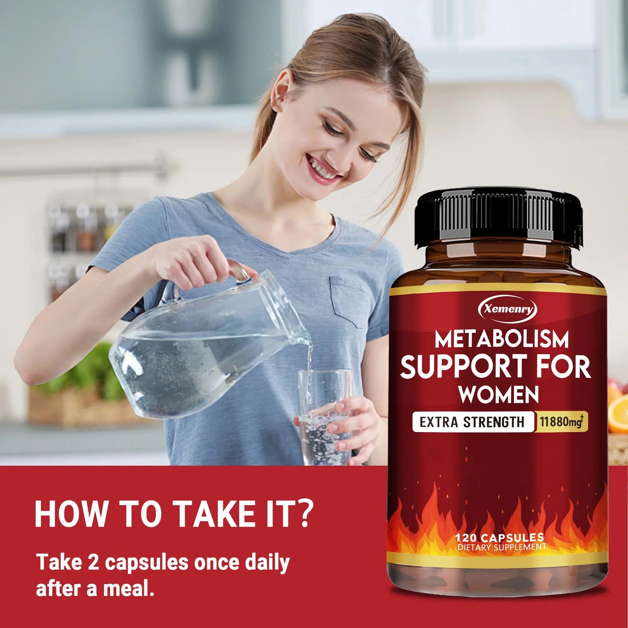 Metabolism Support for Women - Promote Fat Metabolism, Reduce Abdominal Fat