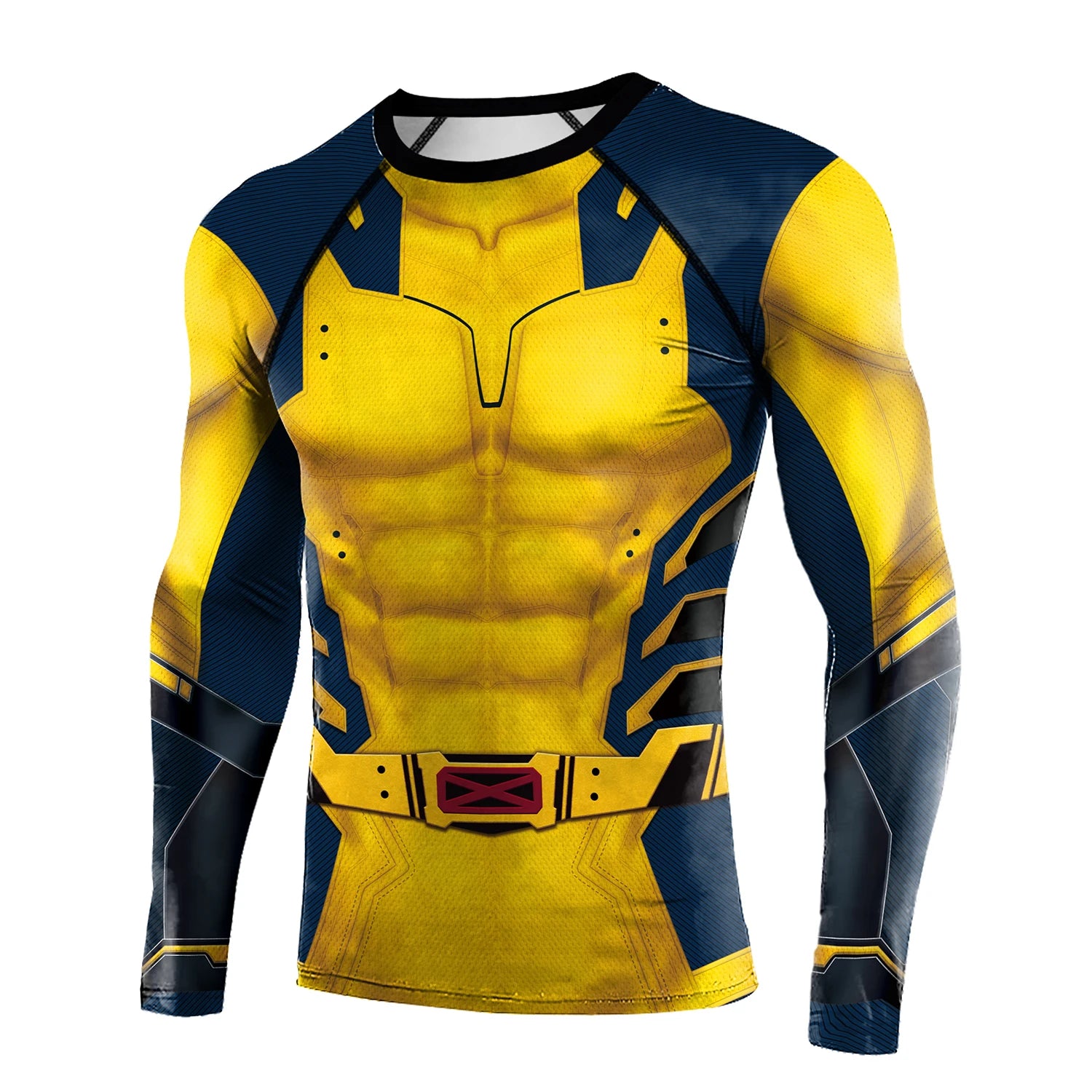 Compression Shirts for Men Long Sleeve of Avengers  Fitness Sportwear