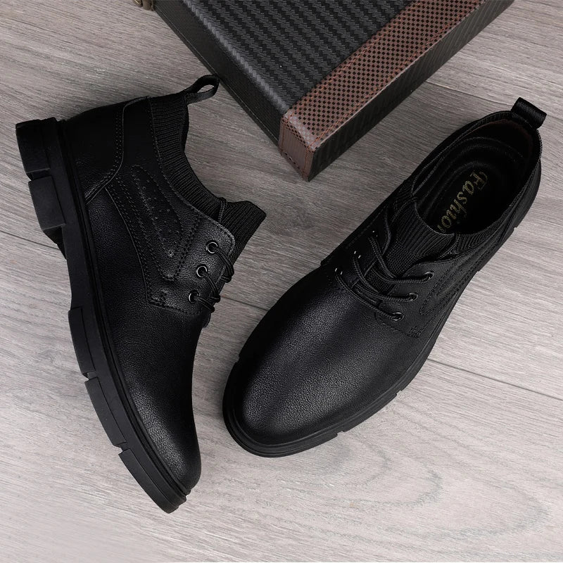 Genuine Leather Boots New Fashion Men's Boats Comfortable Sports Ankle Boots
