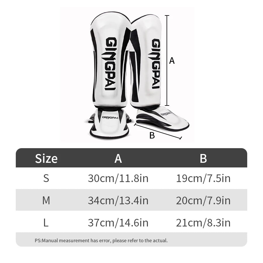 Kickboxing Boxing Shin Guard Pads Muay Thai Martial Arts Leg Protector