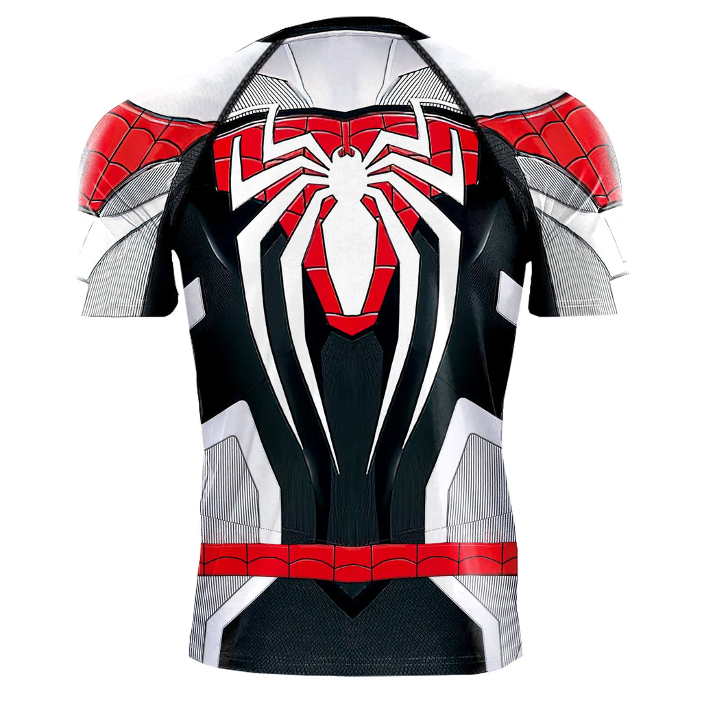 Superhero Mens Compression T Shirt Sport Workout 3D Spider Compression Gym Fitness Top