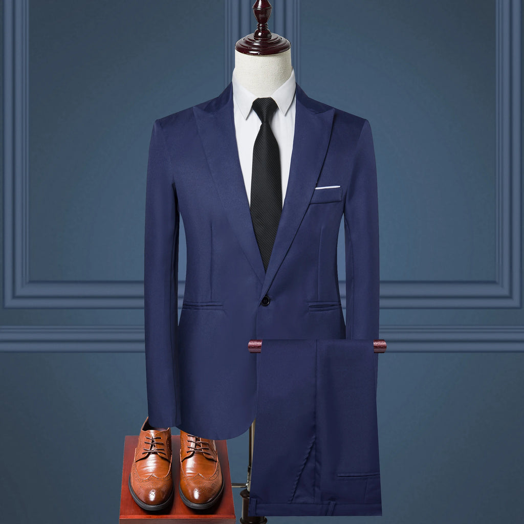 Luxury Men's Suit Business Casual Suit Two-piece