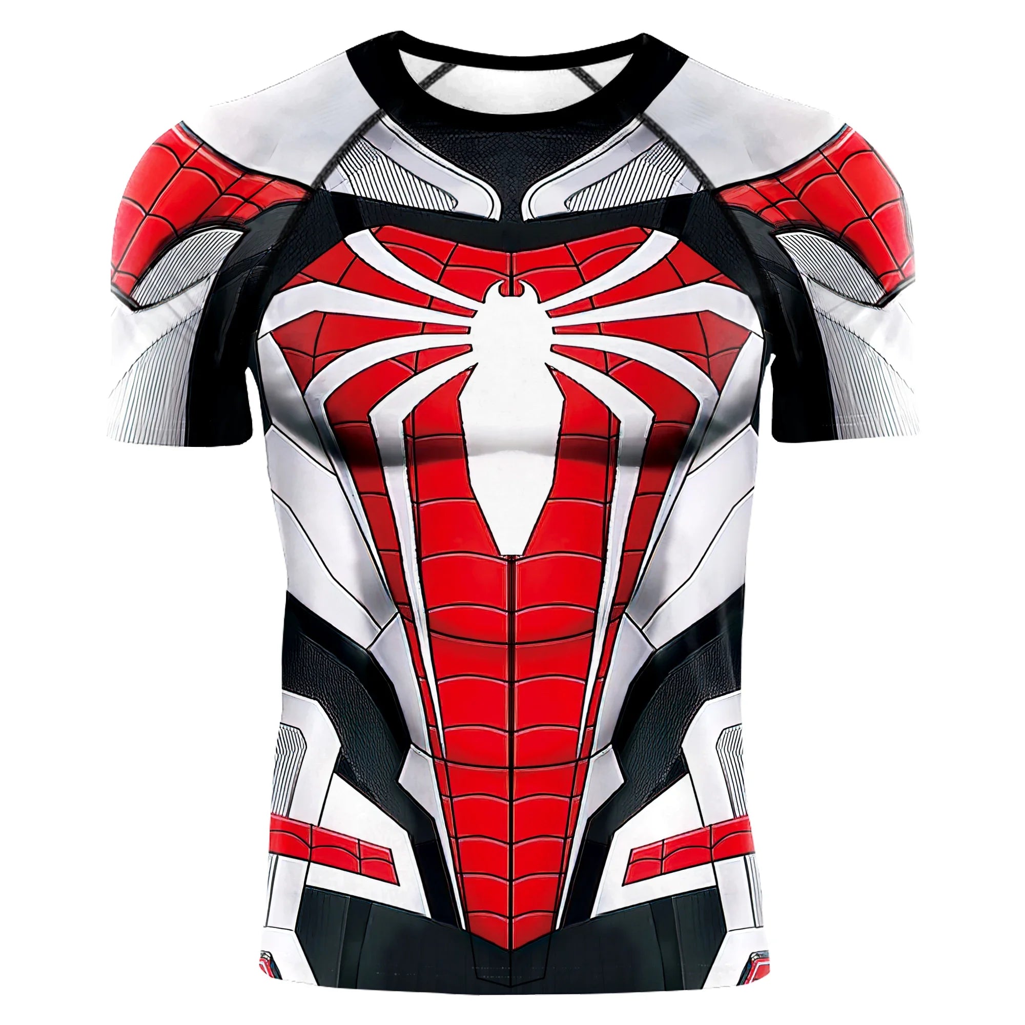 Superhero Mens Compression T Shirt Sport Workout 3D Spider Compression Gym Fitness Top