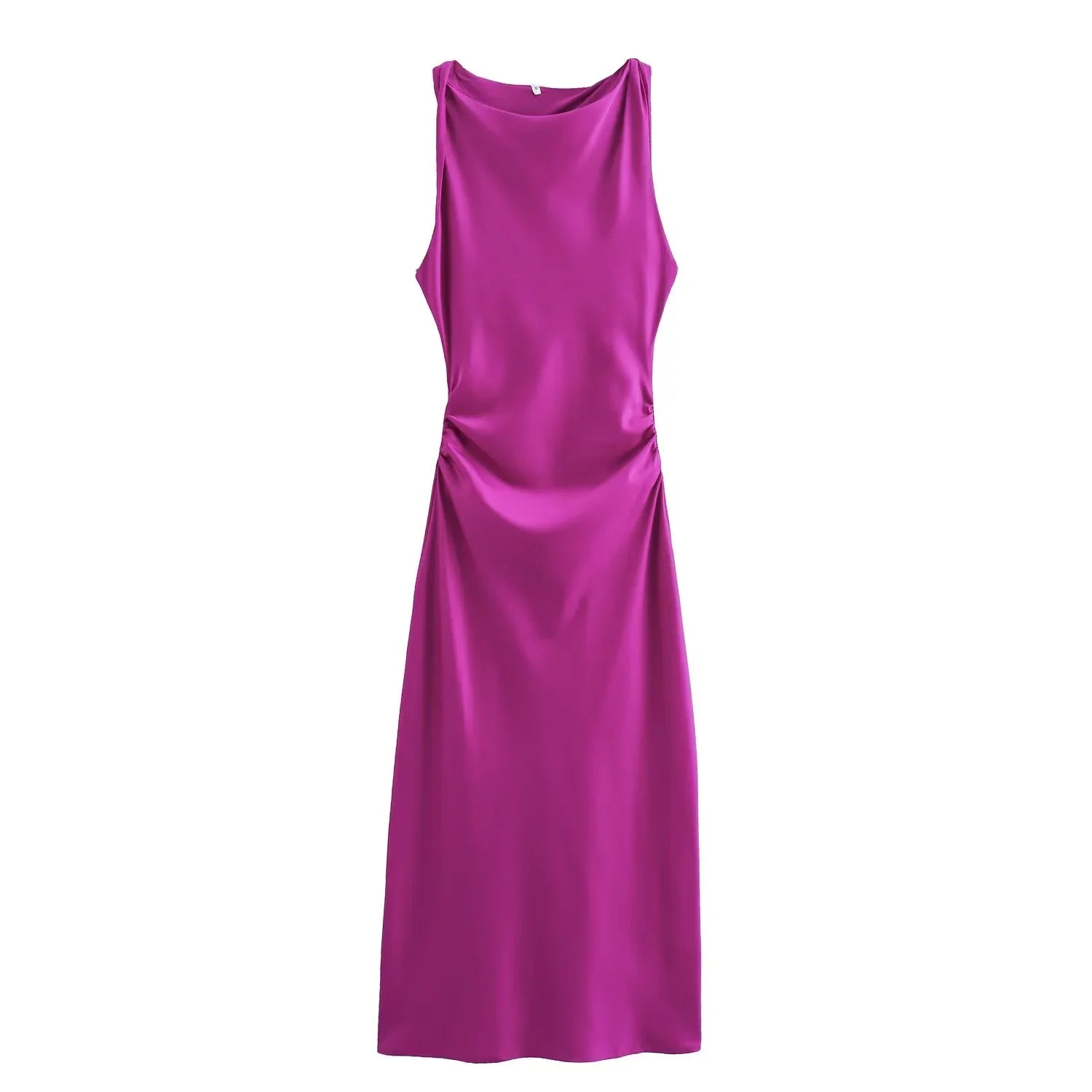 Satin Long Dresses for Women Slip Midi Dress Woman Evening Party