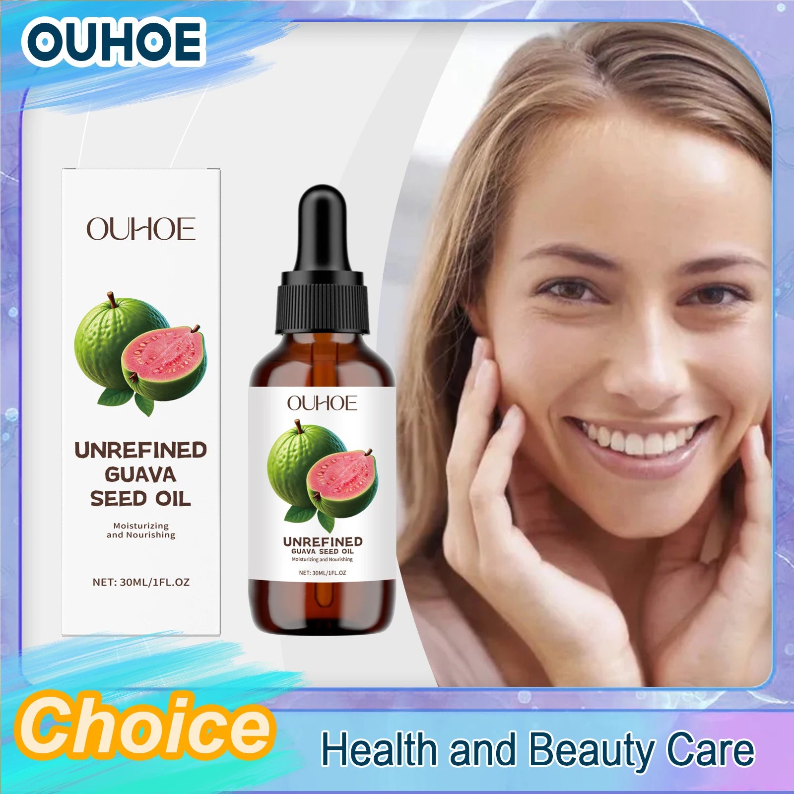 Natural Guava Seed Oil Redness Reducing Pore Minimizer Brighten Moisturizing